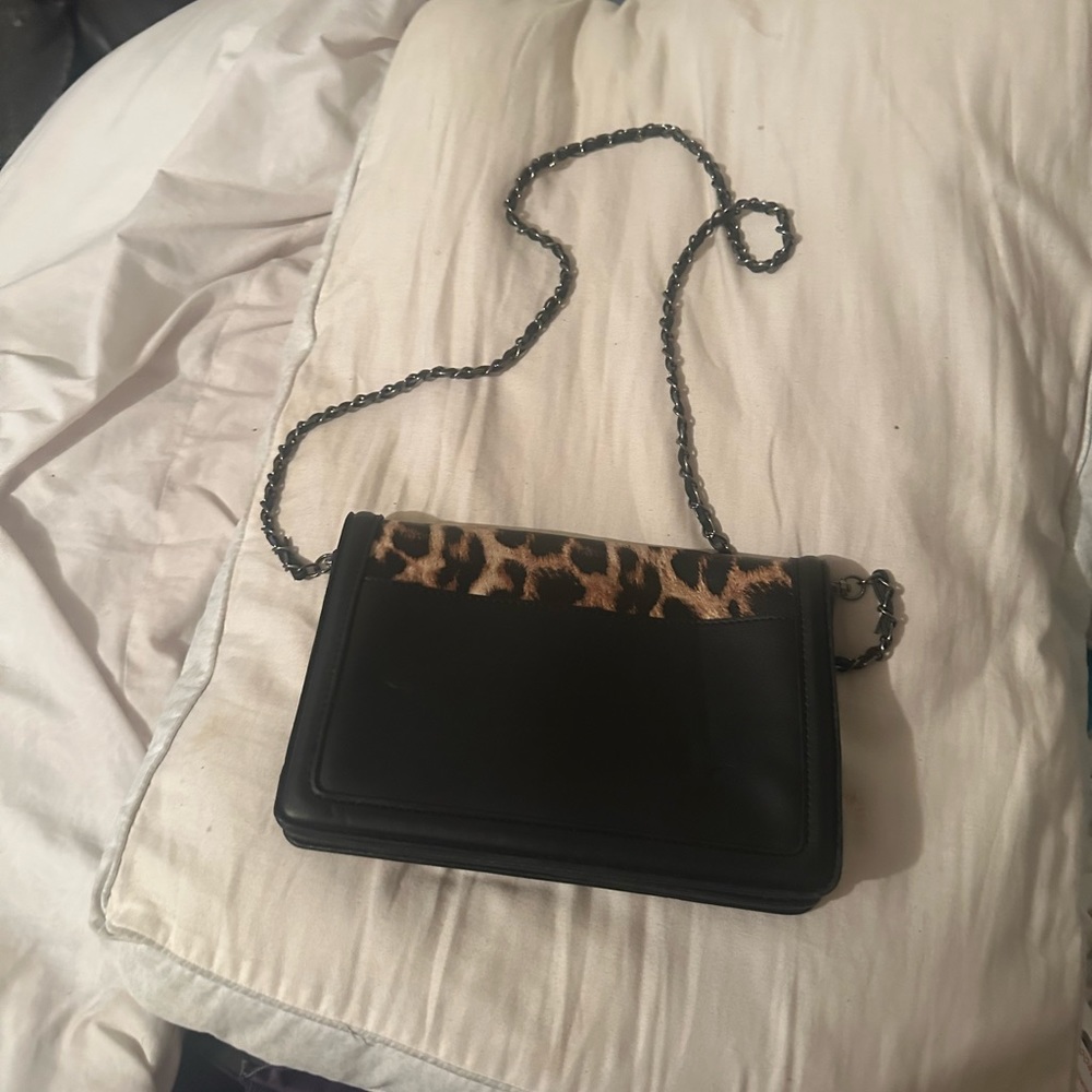 badgley mischka cheetah purse